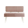 Hanah Home Banco 0900 - 1 - White, Color Blanco y Piedra